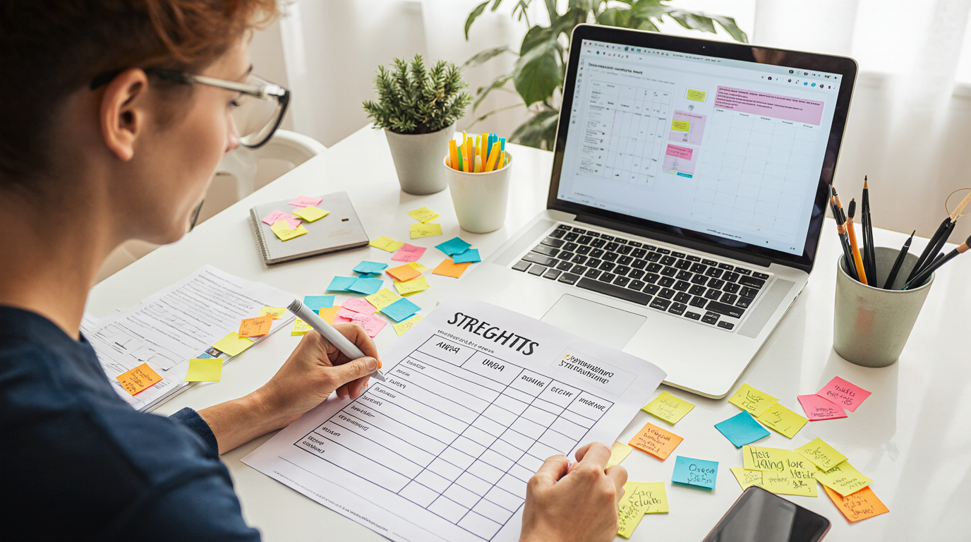 Mapeamento de Pontos Fortes e Áreas de Melhoria Pessoal